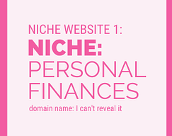 Niche Website 1 - Personal Finances - 2