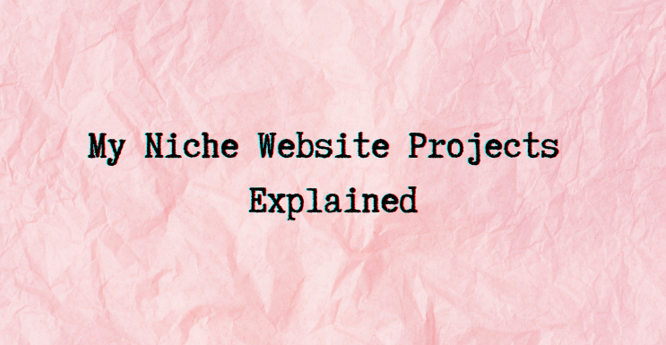 My Niche Websites Projects Explained